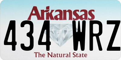 AR license plate 434WRZ