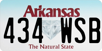 AR license plate 434WSB