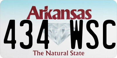 AR license plate 434WSC
