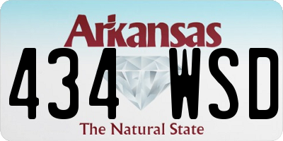 AR license plate 434WSD