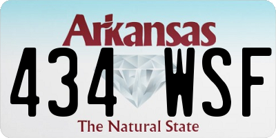 AR license plate 434WSF