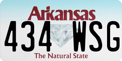 AR license plate 434WSG