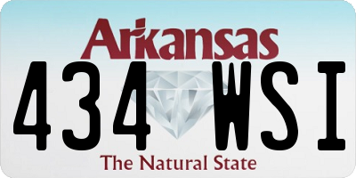 AR license plate 434WSI