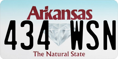 AR license plate 434WSN