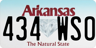 AR license plate 434WSO