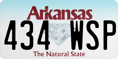 AR license plate 434WSP