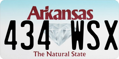 AR license plate 434WSX