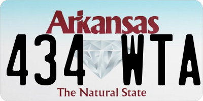 AR license plate 434WTA