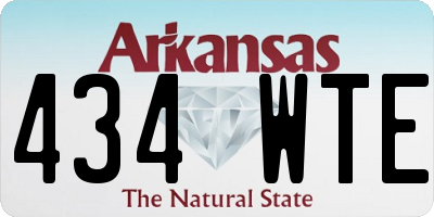 AR license plate 434WTE