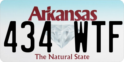 AR license plate 434WTF