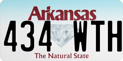 AR license plate 434WTH