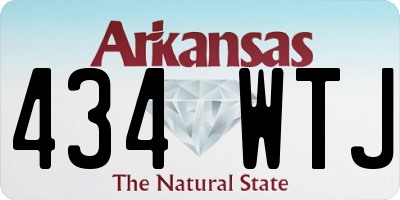 AR license plate 434WTJ