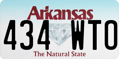AR license plate 434WTO