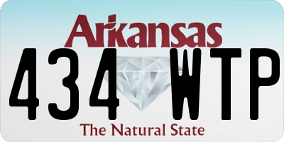 AR license plate 434WTP