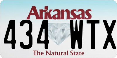 AR license plate 434WTX