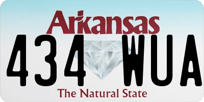 AR license plate 434WUA