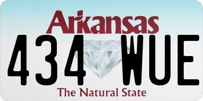 AR license plate 434WUE