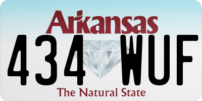 AR license plate 434WUF