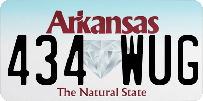 AR license plate 434WUG