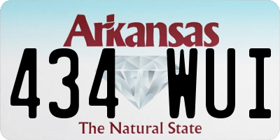 AR license plate 434WUI