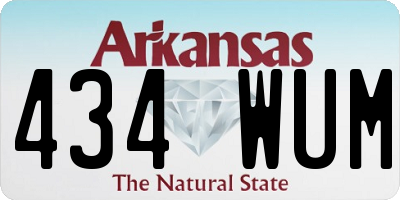 AR license plate 434WUM