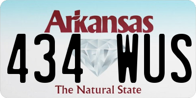 AR license plate 434WUS