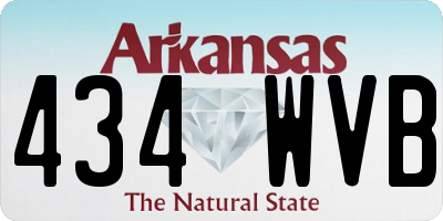 AR license plate 434WVB