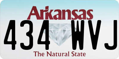 AR license plate 434WVJ