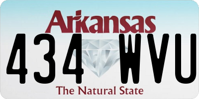 AR license plate 434WVU