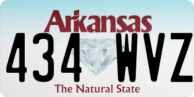 AR license plate 434WVZ