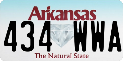 AR license plate 434WWA