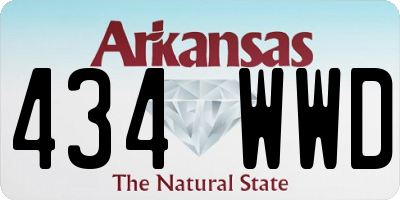 AR license plate 434WWD