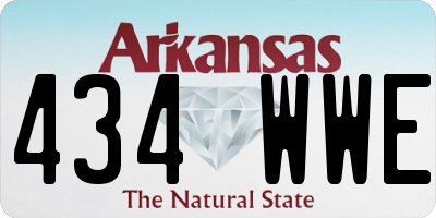 AR license plate 434WWE