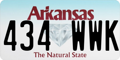 AR license plate 434WWK