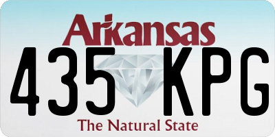 AR license plate 435KPG