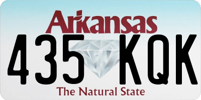 AR license plate 435KQK