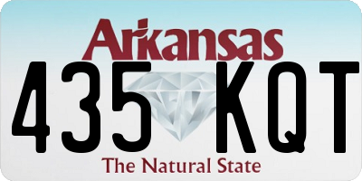 AR license plate 435KQT