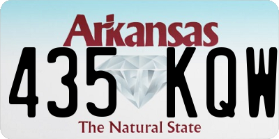 AR license plate 435KQW