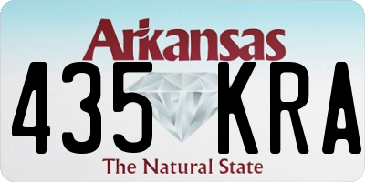 AR license plate 435KRA