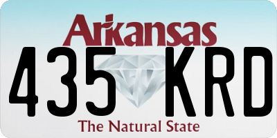 AR license plate 435KRD
