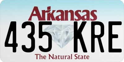 AR license plate 435KRE