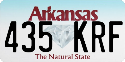 AR license plate 435KRF