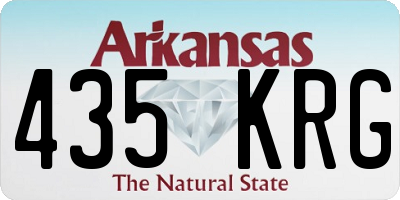 AR license plate 435KRG