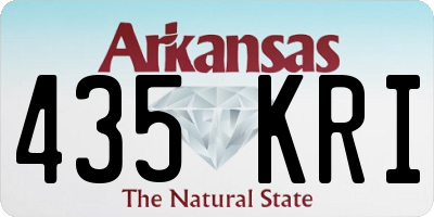 AR license plate 435KRI