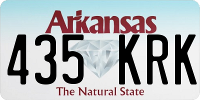 AR license plate 435KRK