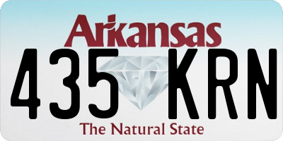 AR license plate 435KRN