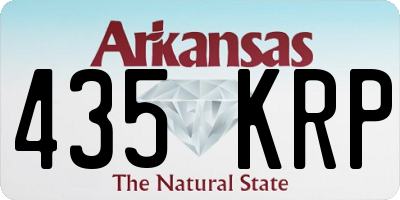 AR license plate 435KRP