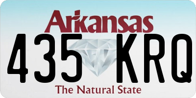 AR license plate 435KRQ