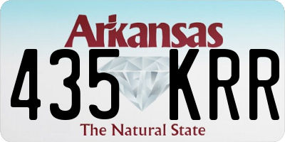 AR license plate 435KRR