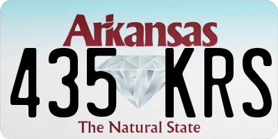 AR license plate 435KRS